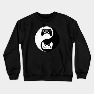 Yin Yang Symbol Gamer Gift Video Game Crewneck Sweatshirt